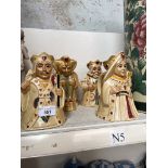 A set of four H Wood Pack of Card Series toby jugs.