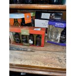 4 various alcoholic gift packs to include wine, port, etc.