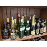 Quantity of alcoholic beverages to include ale, gin, wine, liquor, etc.