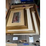A box of silk woven pictures