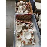 2 boxes of mainly Royal Albert Old Country Roses