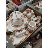 Royal Albert "Old Country Roses" approx 50 pieces to include tea pot.