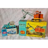 Corgi Toys 1128 Priestman "Cub" Shovel, boxed & 474 Musical Wall's Ice Cream Van on Ford Thames,