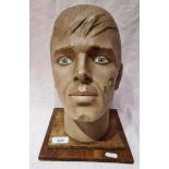 A vintage shop display mannequin head some chips & cracks to surface