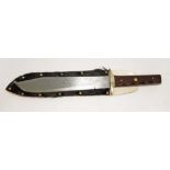A Bowie knife commemorating the Alamo 1836, total length 41cm.