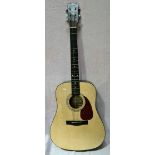 A Squier acoustic guitar, model - SD-3NAT, serial - CS02081372.