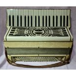 A vintage accordion.
