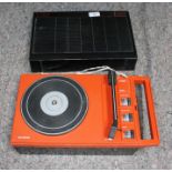 A Schneider 5200 portable record player.