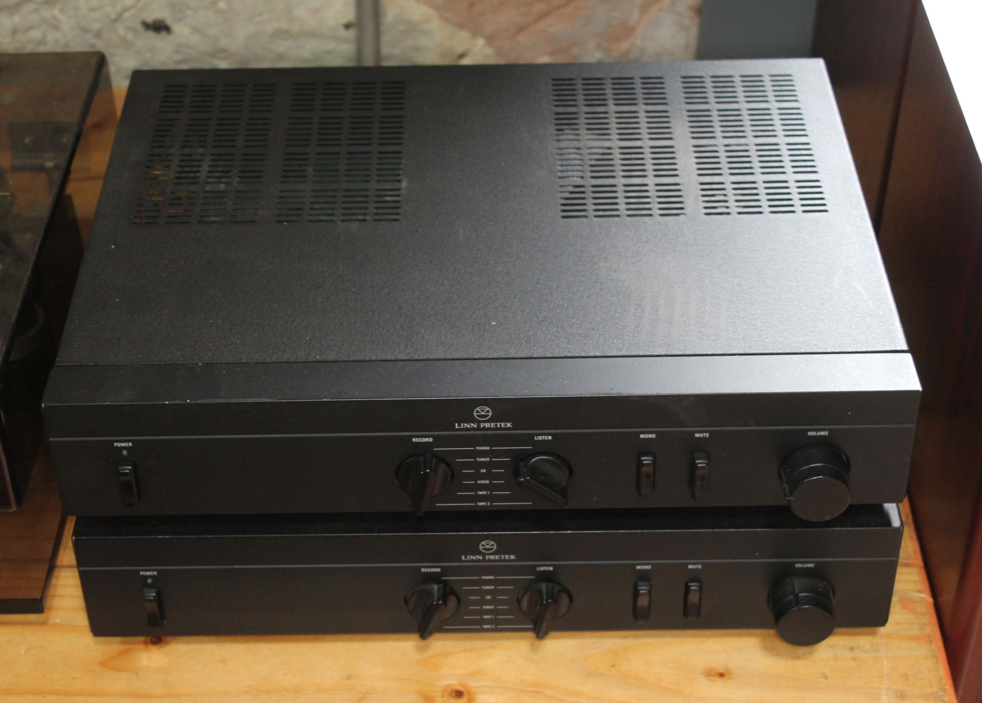 A pair of Linn Pretek power amplifiers. Condition - neither tested.