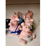 Five Nat West Wade pigs