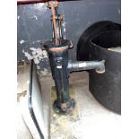 A cast iron water pump.