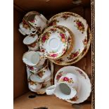 A selection of Royal Albert Old Country Roses, Paragon and Royal Standard ceramics.