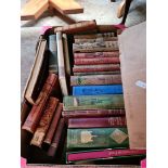 A box of old books.
