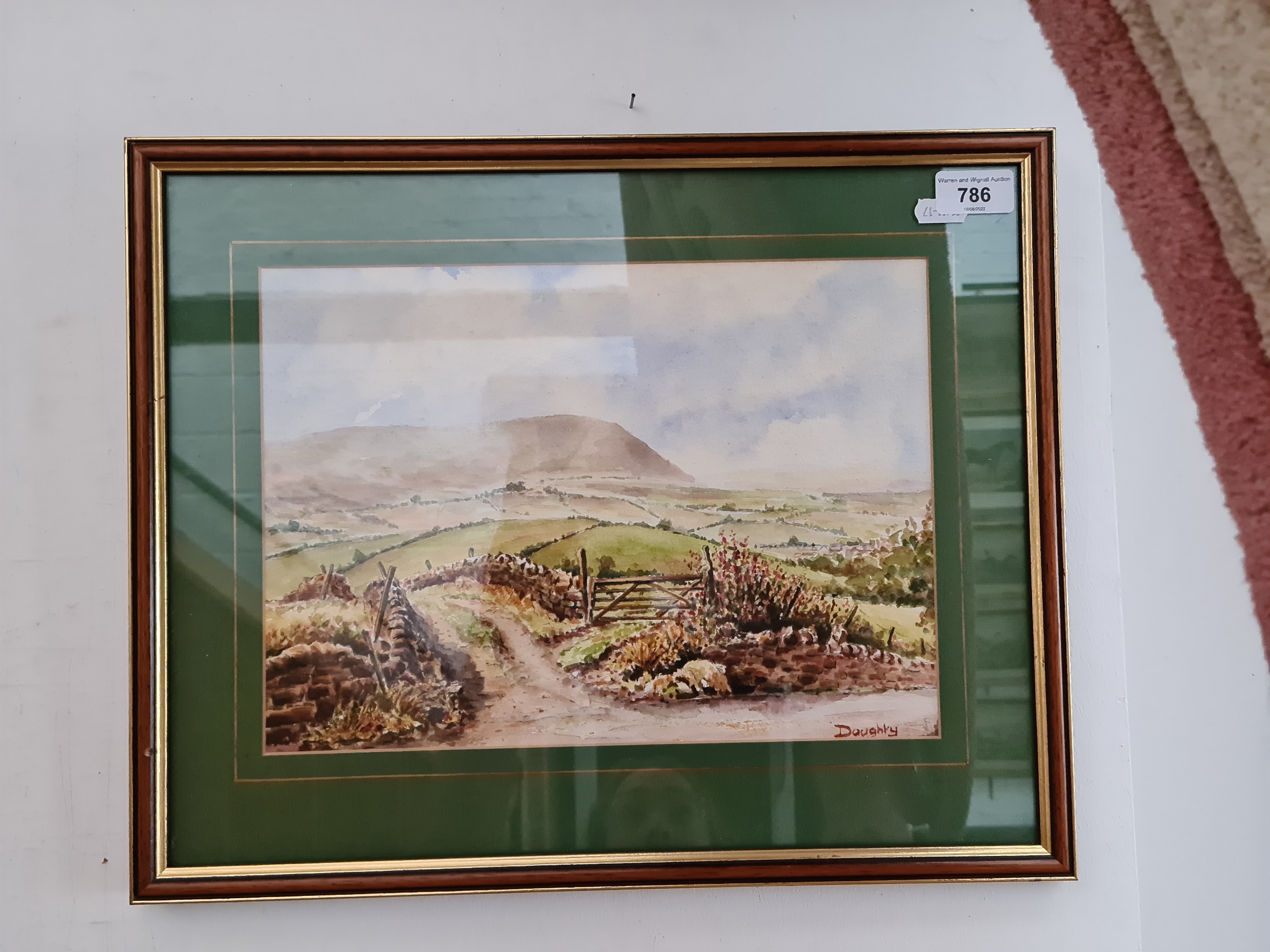 Malcolm Doughty, 20th century school, watercolour, landscape scene, 32.5cm x 23.5cm, signed '