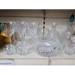Selection of glassware