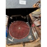 A circa 1930s Viva-Tonal Grafonola 201 mechanical gramophone / phonograph.