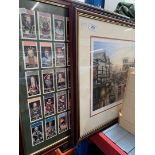 John L Chapman, signed limited edition print, 'Market Place, Wigan', together with a framed