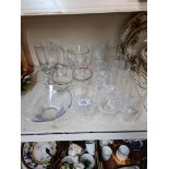 Selection of glassware