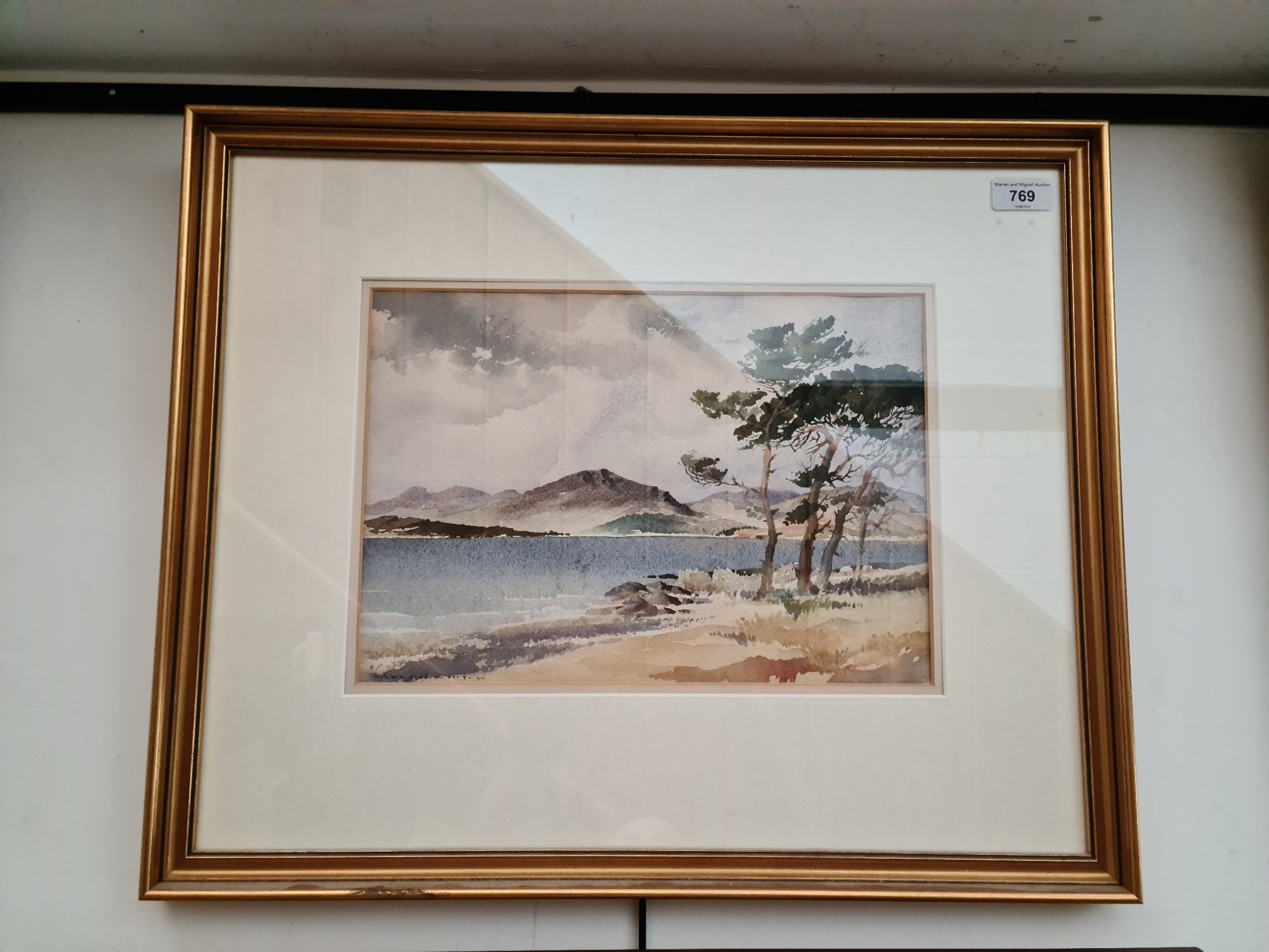 Allan Smith, 20th/ 21st century school, watercolour, 'Perthshire Loch', 34.5cm x 24cm, signed to