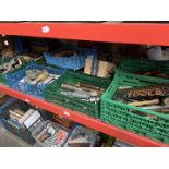 9 crates of various automobilia related items including grease guns, tyre pressure gauges, Tilley