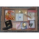 Assorted costume jewellery including silver, coral, jet, amber etc.