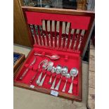 Canteen of plated cutlery - part set appx 44 pieces
