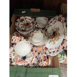 Box of English bone china