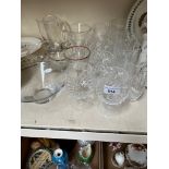 Selection of glassware