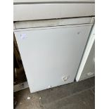 A Currys Essentials C98CFW14 chest freezer