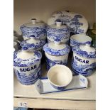 Collection of Spode Italian jars etc.