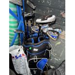 A Jo XX golf bag containing a full set of John Letters EWS T7+ left handed clubs