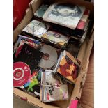 A selection of LPs, 45s and CDs to include The Beatles, Elton John, Olivia Newton-John, etc