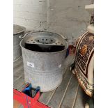 A galvanised bucket