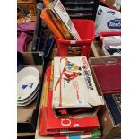 Various toys and games including Cluedo, Monopoly, Careers, Risk, Hot Wheels, and sizzlers