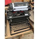 A vintage Imperial typewriter.