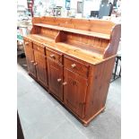 A pine sideboard.