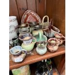 A collection of small pieces of German pottery - 14 items