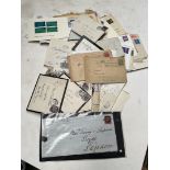 A box of postal history - pre-stamp to modern, approx 120 items.