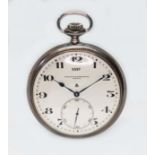 A WWII era Vacheron & Constantin Royal Navy Deck watch, circa late 1930s, oversized silver case,