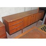 A McIntosh Brazilian rosewood sideboard, length 213cm.