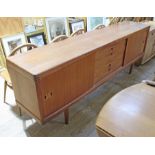 A Danish teak sideboard by Bramin, length 224.5cm.