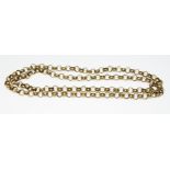 A hallmarked 9ct gold chain, length 51cm, wt. 12.7g.