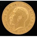 A George V 1912 half sovereign.