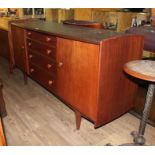 A mid 20th century teak sideboard by A Younger Ltd, length 168cm.