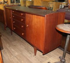 A mid 20th century teak sideboard by A Younger Ltd, length 168cm.