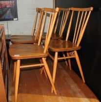 A set of four Ercol chairs.