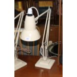 A Herbert Terry & Sons cream Angle-poise lamp.