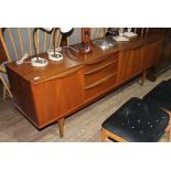 A retro teak sideboard, length 198cm.