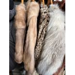 4 vintage fur coats.