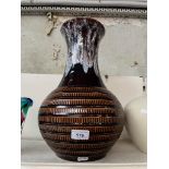 A West German pottery vase marked Jasba N608 1140